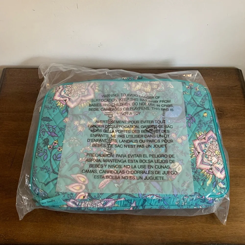🎉HP🎉New Vera Bradley Laptop Workstation Crossbody Peacock Garden